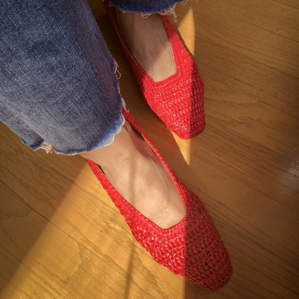 Miista Woven Leather Flat